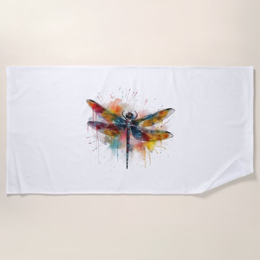 Serviette De Plage libellule (Devant)