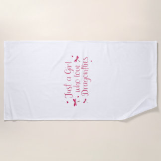 Serviette De Plage Libellule Juste Une Fille Qui Aime Les Libellules