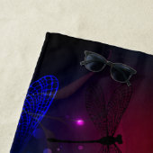 Serviette De Plage libellule rouge brillante (En situation)