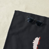 Serviette De Plage Liberté Américaine (En situation)