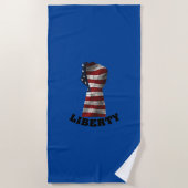 SERVIETTE DE PLAGE LIBERTY! (Devant)