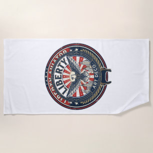 Serviette De Plage Liberty Aviator Patriotique Patriotique Aviation V