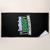 Serviette De Plage Librairie Livres Cadeau (Devant)