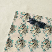 Serviette de plage licorne (En situation)
