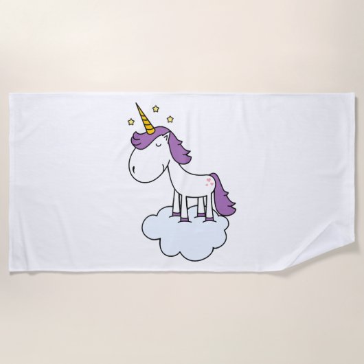 Serviette De Plage licorne adorable (Devant)