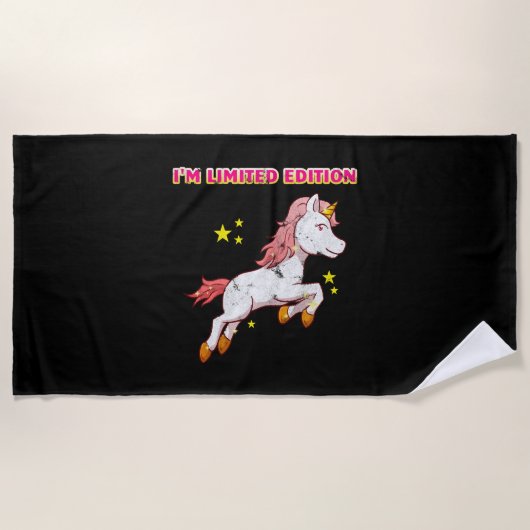 Serviette De Plage Licorne Édition Limitée Licorne Unique (Devant)