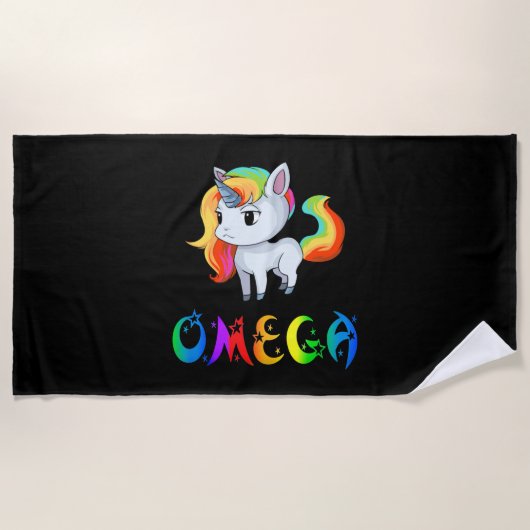 Serviette De Plage Licorne Oméga (Devant)