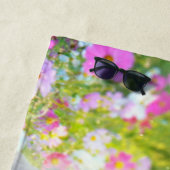 Serviette De Plage Licorne Poney Blanc (En situation)