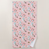 Serviette De Plage Licornes dans le motif de l'espace (Devant)