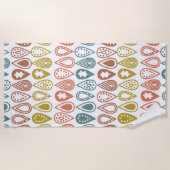 Serviette De Plage Lignes Boho (Devant)