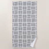 Serviette De Plage Lignes carrées (Devant)