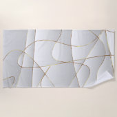 Serviette De Plage Lignes d'or (Devant)