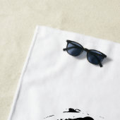 Serviette De Plage Lignes en gras, Mate à longueur d'année (En situation)