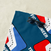 Serviette De Plage Ligue d'ingénieurs de la circulation (En situation)