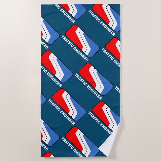Serviette De Plage Ligue d'ingénieurs de la circulation (Devant)