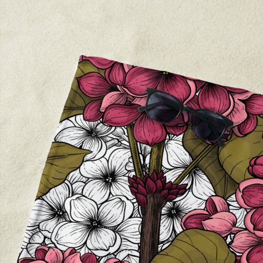 Serviette De Plage Lilac (En situation)