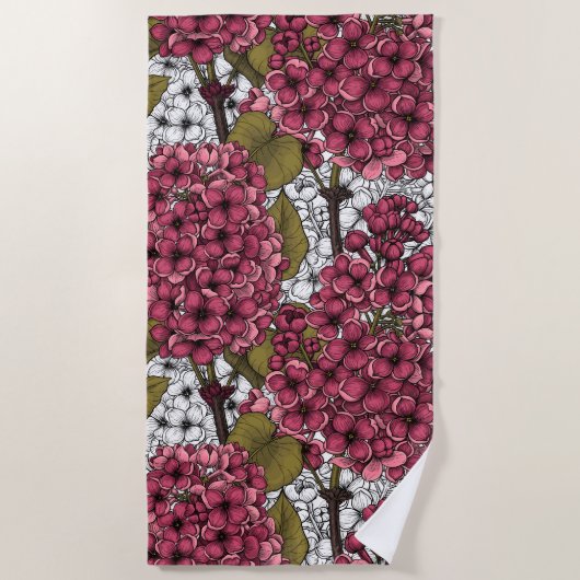 Serviette De Plage Lilac (Devant)