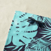 Serviette De Plage L'île tropicale aux feuilles de palmier (En situation)