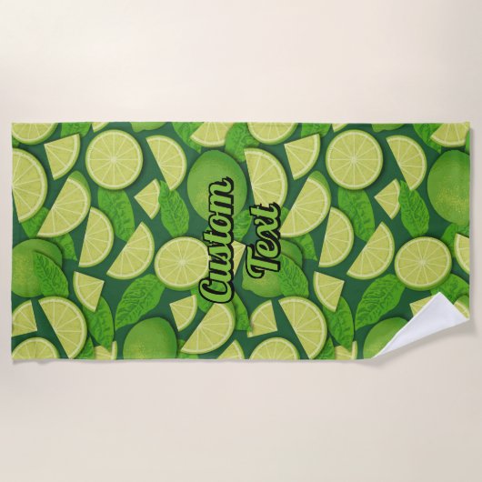 Serviette De Plage Lime (Devant)