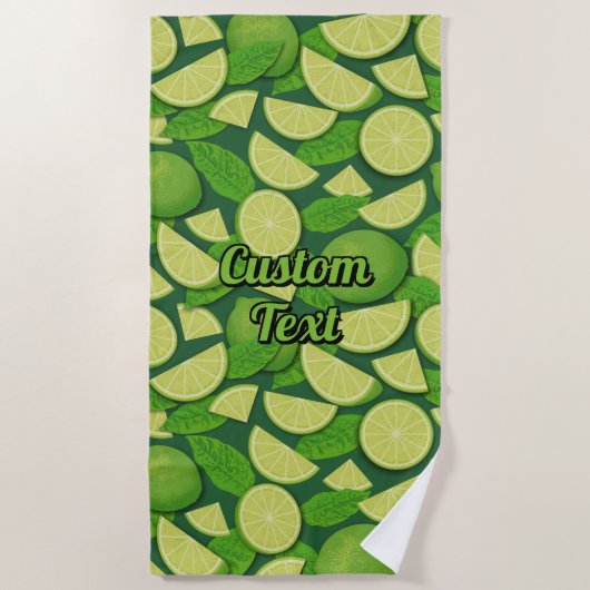 Serviette De Plage Lime (Devant)