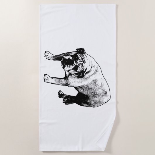 Serviette De Plage Linework de Snowbird (Devant)