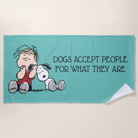 Serviette De Plage Linus consolé avec l'oreille de Snoopy (Devant)