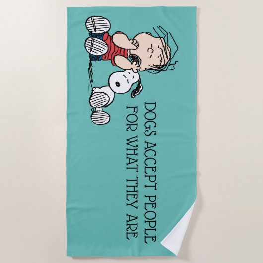 Serviette De Plage Linus consolé avec l'oreille de Snoopy (Devant)