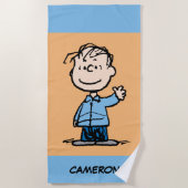 Serviette De Plage Linus Waving (Devant)