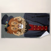 Serviette De Plage Lion chic (Devant)
