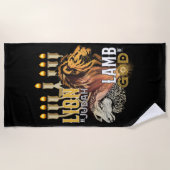 Serviette De Plage Lion De Juda Agneau De Dieu (Devant)