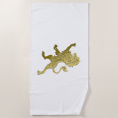 Serviette De Plage Lion royal doré (Devant)