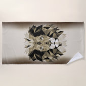 Serviette De Plage Lion sur la plage (Devant)