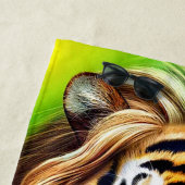 Serviette De Plage Lion Tiger (En situation)