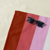 Serviette De Plage Lipstick Lesbian Pride flag (En situation)