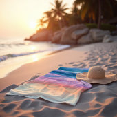 Serviette De Plage Liquide Abstrait de la houle de Pêche