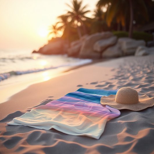 Serviette De Plage Liquide Abstrait de la houle de Pêche