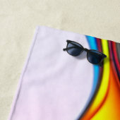 Serviette De Plage Liquide Iridescendant (En situation)