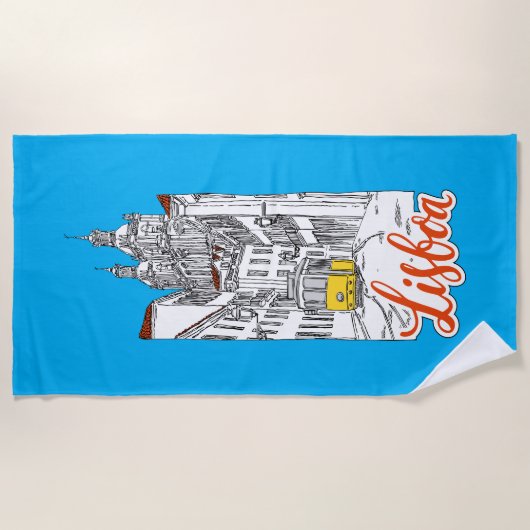 Serviette De Plage Lisboa (Devant)