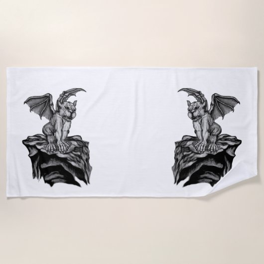 Serviette De Plage Little Golem Gargoyle (Devant)