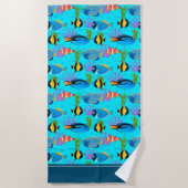 Serviette De Plage Little Kids Ocean Fish Motif (Devant)