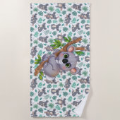 Serviette de plage Little Koala Bear (Devant)