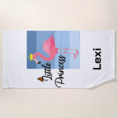 Serviette De Plage Little Princess Flamant rose rose - Beach Towe (Devant)