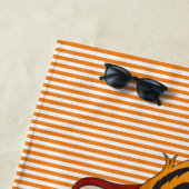 Serviette de plage Little Tiger Stripes (En situation)