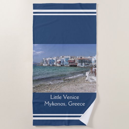 Serviette De Plage Little Venice, Grèce (Devant)