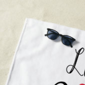 Serviette De Plage Live Laugh Love a Dachshund Beach Towel (En situation)