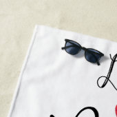 Serviette De Plage Live Laugh Love a Lagotto Romagnolo (En situation)