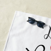 Serviette De Plage Live Laugh Love a Pembroke Welsh Corgi (En situation)