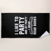 Serviette De Plage Livres de fête à lire (Devant)