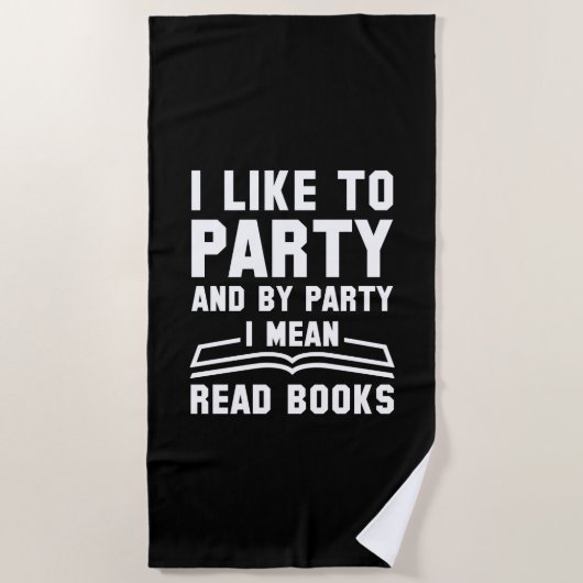 Serviette De Plage Livres de fête à lire (Devant)