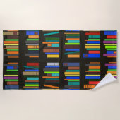 Serviette De Plage Livres Livres Librairies Plage (Devant)